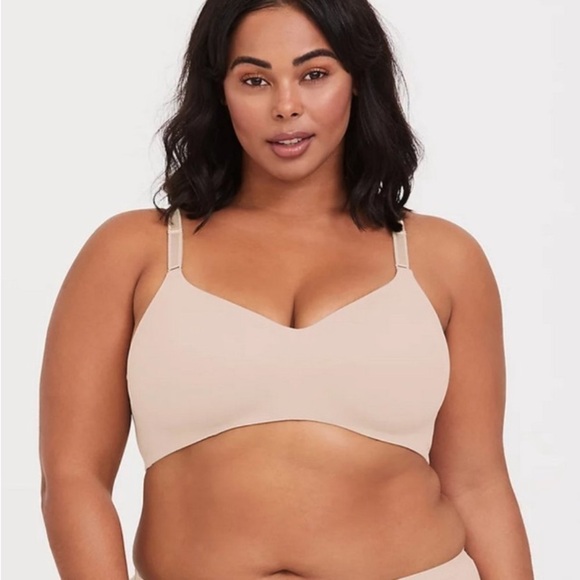 Torrid NWT Wire Free Lightly Lined Everyday Bra 44G Neutral Tan Nude Lingerie - Picture 1 of 16